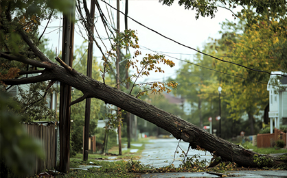 Safe, controlled removal of trees, stumps, and debris